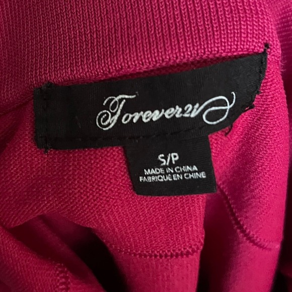 Forever 21 Pink Bandage Skirt Womens Small Fitted Bodycon Knit Casual Going Out - Picture 5 of 8